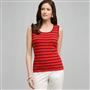 Stripe Shell, Cardinal Red & Black, small