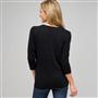 Lace Trimmed Cardigan x0095, Black, small