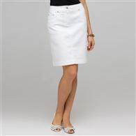 Denim Slim Skirt x0053, white wash, medium