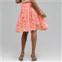 Pleated Flare Skirt., New Coral Multi, small
