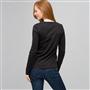 Long Sleeve Crew Neck, Black, small