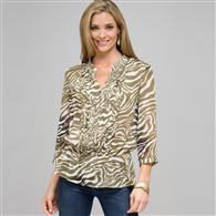 Animal Print Blouse x0086, Multi, medium