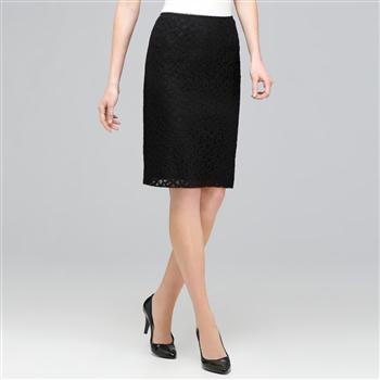 Pencil Skirt., Black, large