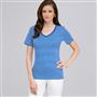 Short Sleeve Shell, riviera blue & white, small