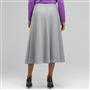 Long Center Seam Skirt, Zinc Heather, small