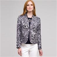 Flat Front Open Jacket x0046, Ink Multi, medium
