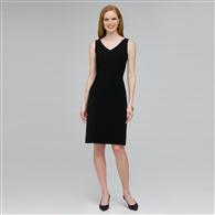 Platinum V Neck Suit Dress x0011, Black, medium
