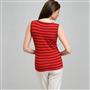 Stripe Shell, Cardinal Red & Black, small