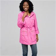 Roll Sleeve Anorak Jacket x0058, raspberry pink, medium