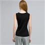Sleeveless Scoop Neck Shell., Black, small
