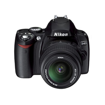 Nikon D40 Digital SLR Camera w/18-55mm Lens x0097, , large
