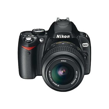 Nikon D60 Digital SLR Camera w/18-55mm Lens x0029, , large